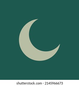 crescent moon illustration vector eps 8