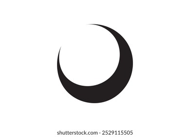 Símbolos islâmicos da Lua Crescente para Ramadã, Eid e Eid Al-Adha - Ilustração vetorial para logotipos, sites e pôsteres