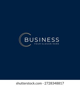 Lua crescente ou letra C logotipo ou design de marca de combinação