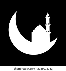 Crescent Moon mit Moschee