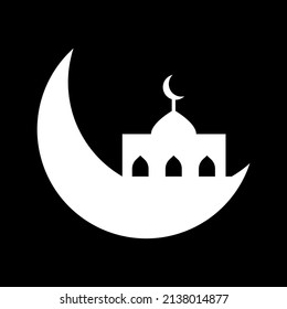Crescent Moon mit Moschee
