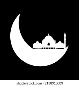 Crescent Moon mit Moschee