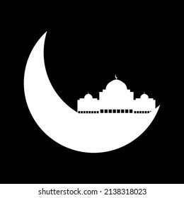 Crescent Moon mit Moschee