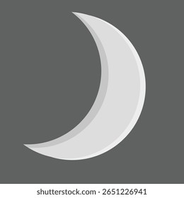Lua crescente. Satélite natural. Corpos celestes
