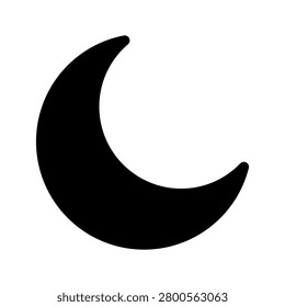 Crescent moon in the night sky, symbolizing Ramadan and lunar phases