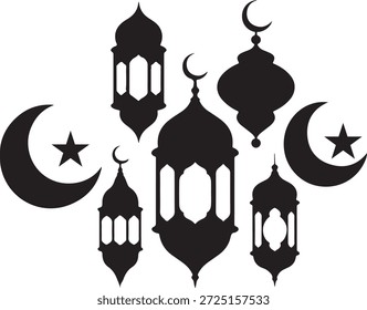 Halbmond und Ornament Combo-Set
