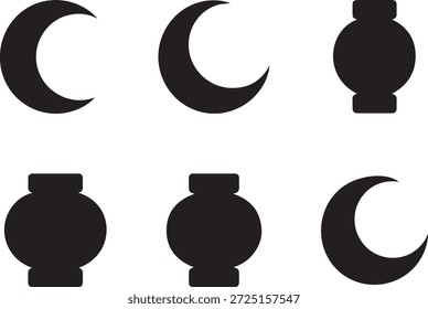 Lua Crescente e Conjunto de Combinações de Ornamentos
