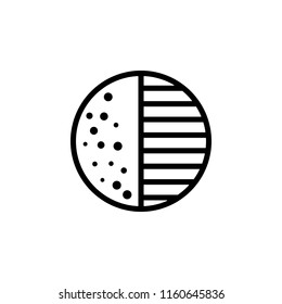 crescent moon sign icon. Element of weather sign for mobile concept and web apps icon. Thin line icon for website design and development, app development