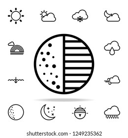 crescent moon sign icon. weather icons universal set for web and mobile