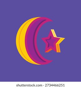 Der Halbmond und der Stern sind ein gemeinsames Symbol, das zur Darstellung des Islam verwendet wird und häufig auf Moschee-Kuppeln und den Flaggen von Ländern mit muslimischer Mehrheit zu finden ist. Historisch gesehen wurde dieses Symbol im 18. Jahrhundert vom Osmanischen Reich angenommen und ist zu einem Symbol des Islam weltweit geworden, trotz seiner Ursprünge als ein altes Symbol verschiedener Zivilisationen.