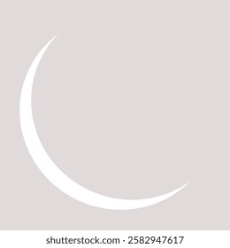 Crescent moon with stars icon background