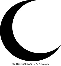 Halbmond, Vektor. islamische Stimmung. Radamahan-Thema. flaches Symboldesign. einfacher islamischer Vektor.