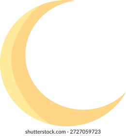 Halbmond, Vektor. islamische Stimmung. Radamahan-Thema. flaches Symboldesign. einfacher islamischer Vektor.