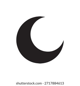 Luna creciente, que es una fase lunar que ocurre cuando la luna está en su primer cuarto. La luna creciente se caracteriza por una delgada y curva franja de luz en el lado derecho, con el resto de la luna en la sombra.
