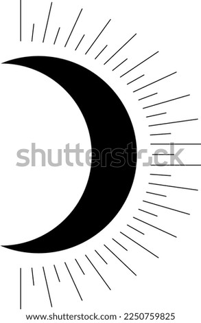 Crescent moonlight means that it remains luminous even though it is not full