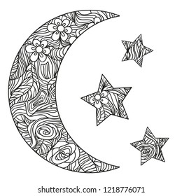 Loudlyeccentric: 31 Adult Coloring Pages Moon