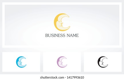 Crescent Sleeping Moon Dream Logo