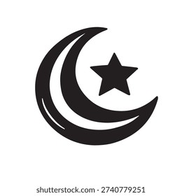 Crescent and star icon image assets.