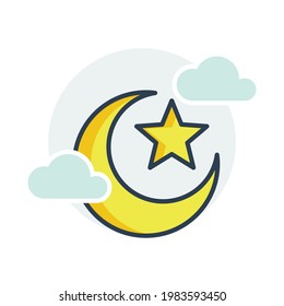 Crescent und das Sternsymbol, islamisches Symbol