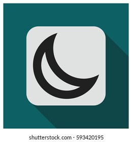 Crescent vector icon