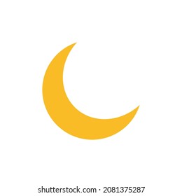 Crescent Vektorsymbol. Moon-Schild