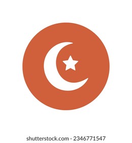 Crescent vector icon which can easily modify or edit

