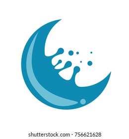 Crescent Water Splash