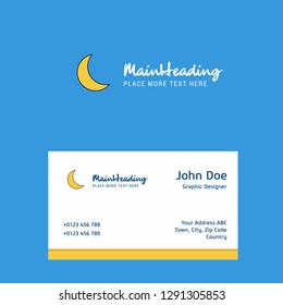 Cresent logo Design with business card template. Elegant corporate identity. - Vector