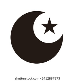 Cresent moon and star logo