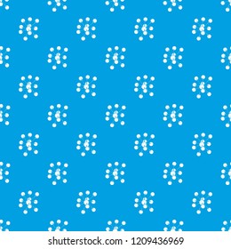 Cresols molecule pattern vector seamless blue repeat for any use