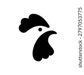 crest and comb of chicken logo vector