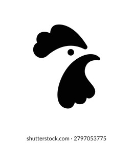 crest and comb of chicken logo vector