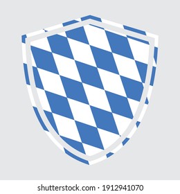 Crest with flag of Bavaria. svg