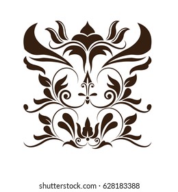 crest heraldic victorian vintage decoration element