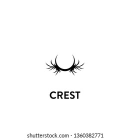 crest icon vector. crest sign on white background. crest icon for web and app