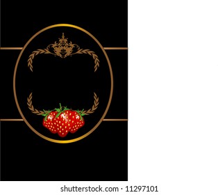 Crest Label (VECTOR) fully editable and resizable