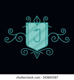 Crest Logo Alphabet