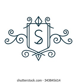 Crest Logo Alphabet