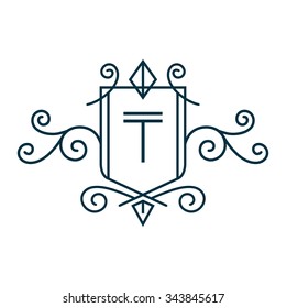 Crest Logo Alphabet