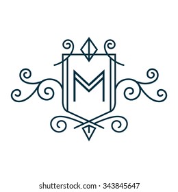 Crest Logo Alphabet
