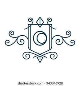 Crest Logo Alphabet 