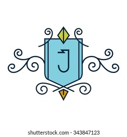 Crest Logo Alphabet 