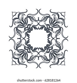 crest vintage decoration swirls emblem