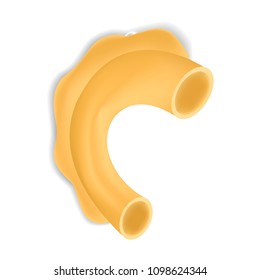 Creste pasta mockup. Realistic illustration of creste pasta vector mockup for web design isolated on white background