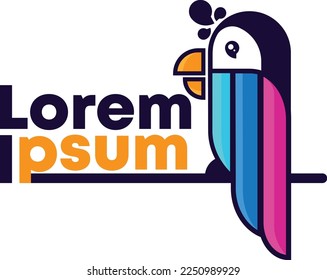 the crested parrot logo is perfect for you bird entrepreneurs