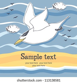 Crested Tern card