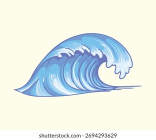 El diseño Cresting Blue WAVE BREAK