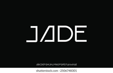 Crestive digital modern alphabet fonts. Typography technology electronic dance music future creative font.