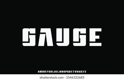 Crestive digital modern alphabet fonts. Typography technology electronic dance music future creative font.