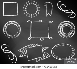 Cretaceous alphabet. Text. Letters. Training. Set. For your design.